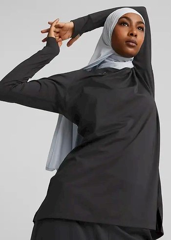 Puma Modest Activewear Kadın Sweatshirt Siyah - Görsel 4