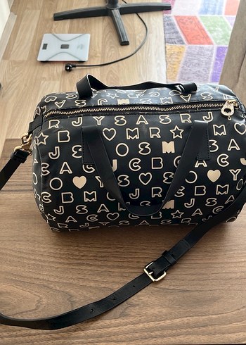 Marc Jacobs Siyah Baskılı Deri Kadın Çanta - Görsel 8