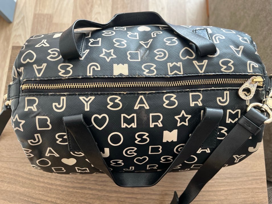 Marc Jacobs Siyah Baskılı Deri Kadın Çanta - Görsel 3