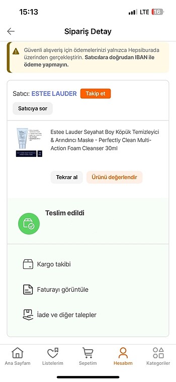 Beden Estee lauder temizleyici