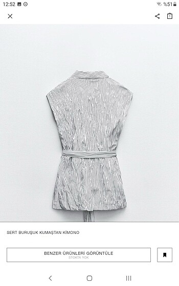universal Beden beyaz Renk Zara kimono