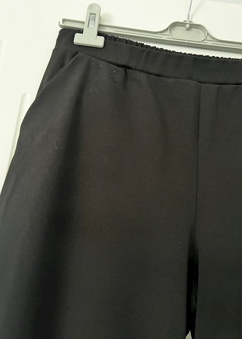 Diğer Kadın Siyah Rahat Kesim Kumaş Pantolon