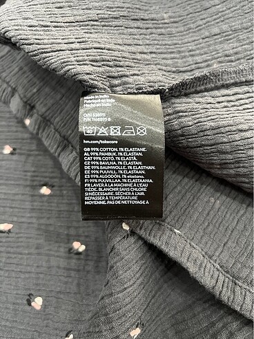 9 Yaş Beden gri Renk H&m müslin elbise 8-9 yaş