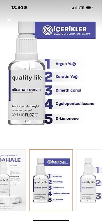 Saç uzatıcı serum