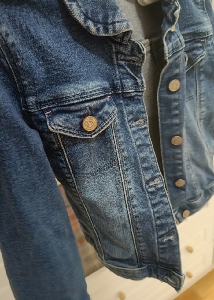 Kız çocuk kot ceket - Görsel 3