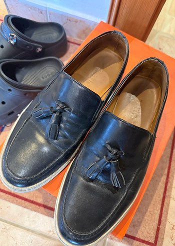 Klasik Erkek Deri Püsküllü Loafer Ayakkabı
