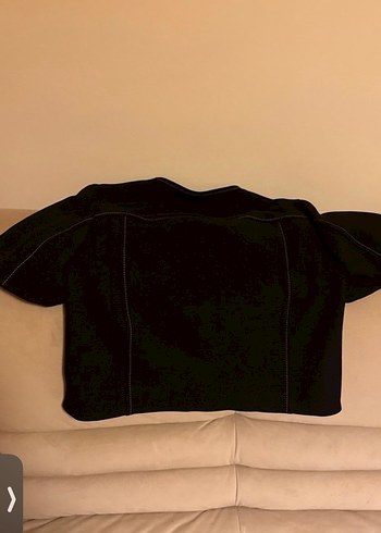 Kız Çocuk Siyah Süet Düğmeli Ceket - Görsel 5