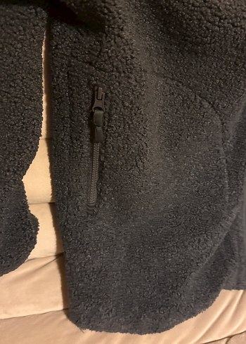 Siyah Fermuarlı Erkek Polar Sweatshirt - Görsel 3