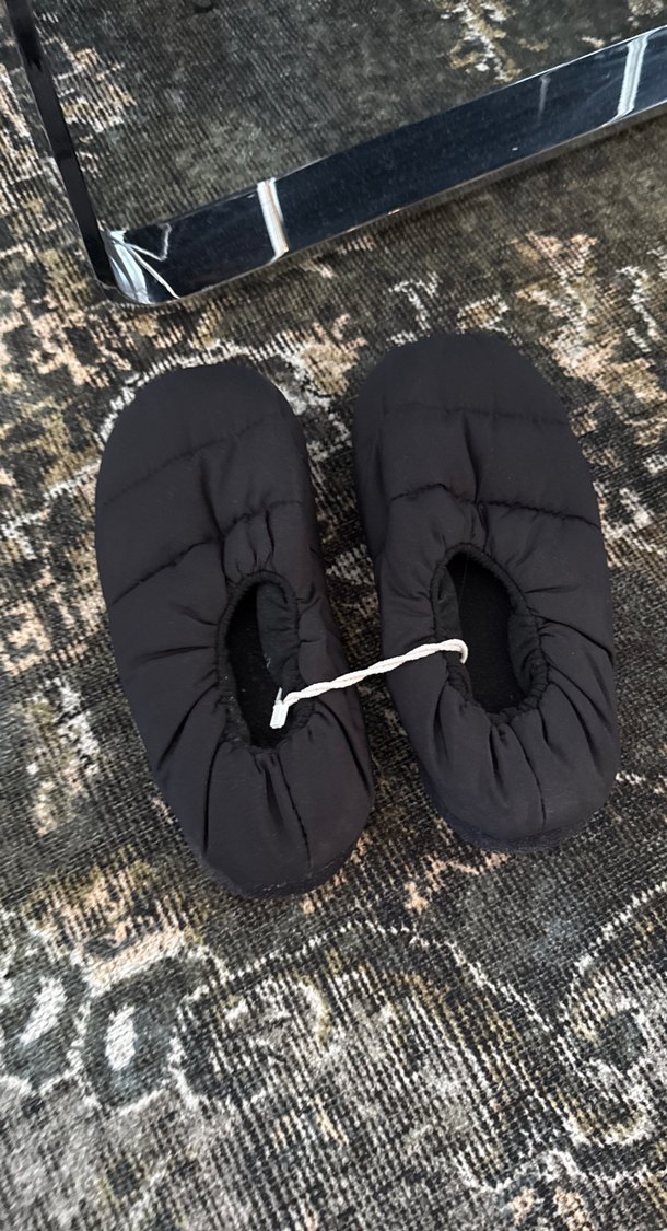 Erkek Siyah Sıcak Terlikler Velcro - Görsel 2