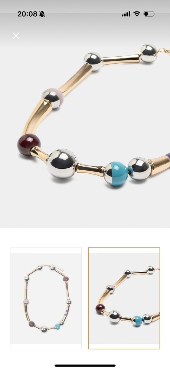 Renkli Boncuklu Midi Kadın Kolye - Görsel 2