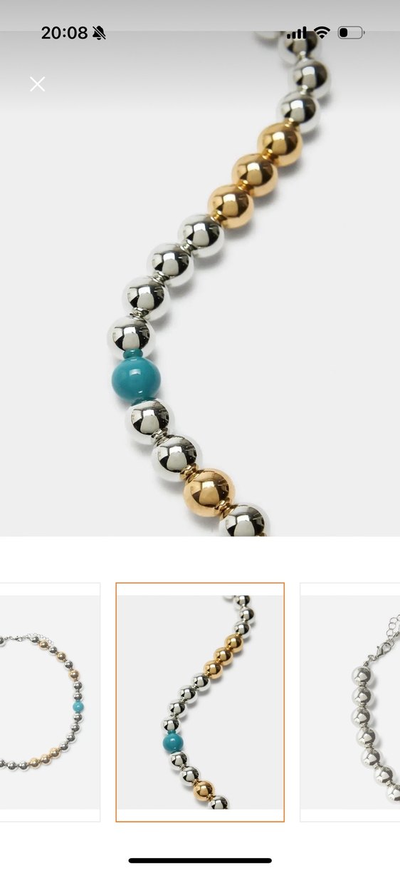 Renkli Boncuklu Midi Kadın Kolye - Görsel 2