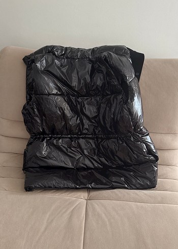 Kadın Siyah Kemerli Yelek - Görsel 7