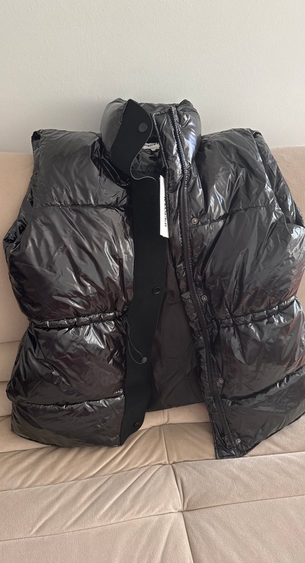 Kadın Siyah Kemerli Yelek - Görsel 2