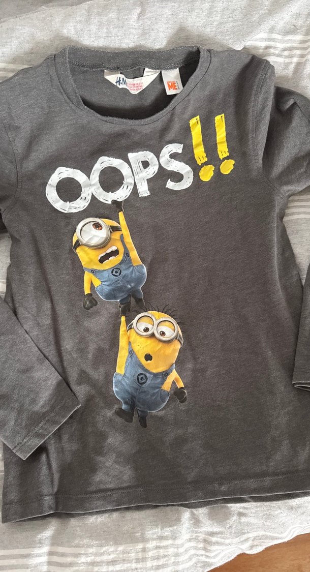 Erkek Çocuk Gri Uzun Kollu Baskılı Tişört - Görsel 2