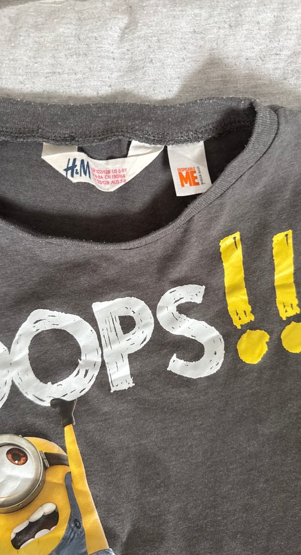 Erkek Çocuk Gri Uzun Kollu Baskılı Tişört - Görsel 3