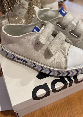 Gri Batik Desenli Erkek Çocuk Kot Spor Ayakkabı - Görsel 2