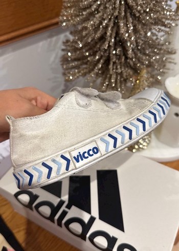 Gri Batik Desenli Erkek Çocuk Kot Spor Ayakkabı - Görsel 5