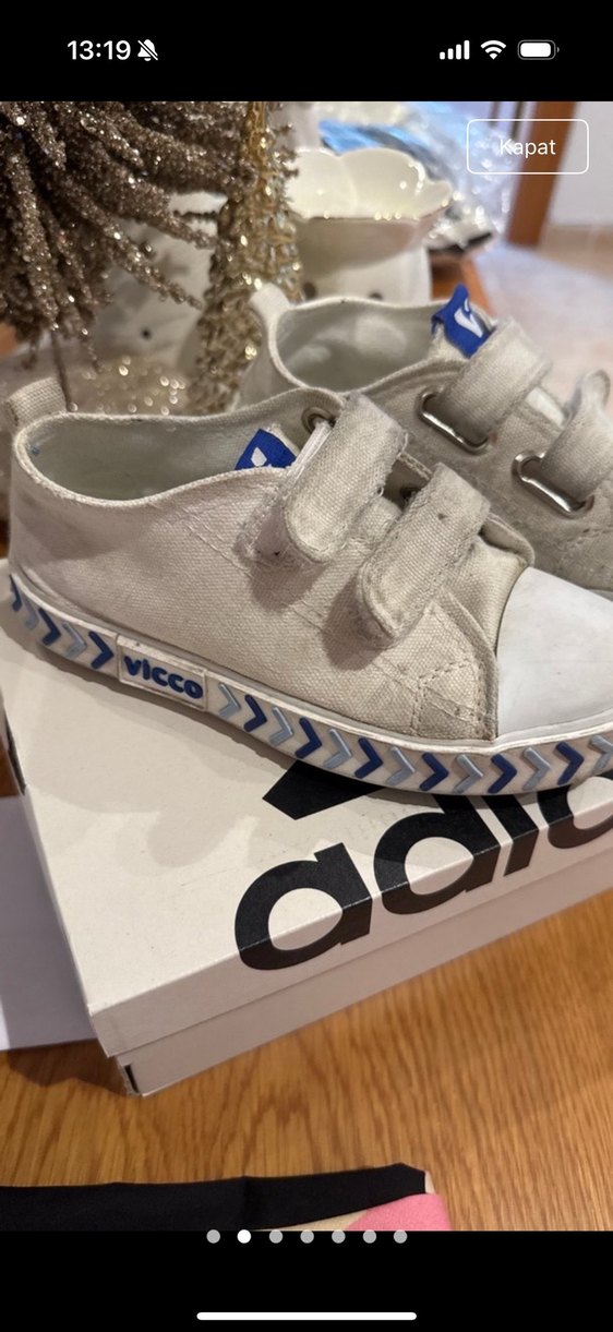 Gri Batik Desenli Erkek Çocuk Kot Spor Ayakkabı - Görsel 2