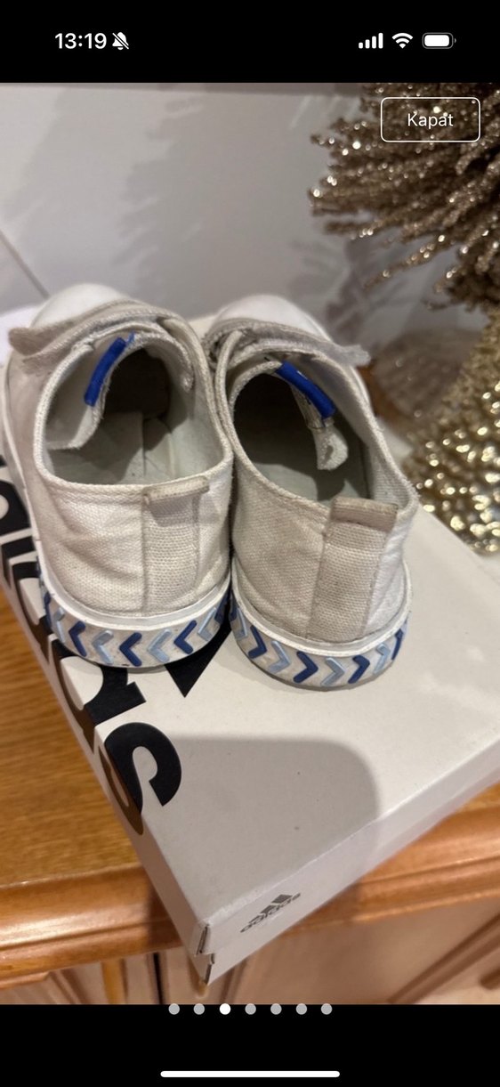 Gri Batik Desenli Erkek Çocuk Kot Spor Ayakkabı - Görsel 3