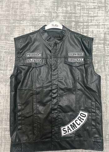 SONS OF ANARCY DERİ YELEK ORİJİNAL EBAT - Görsel 4