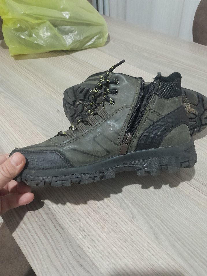 Gri Kamuflaj Desenli Erkek Outdoor Bot - Görsel 3