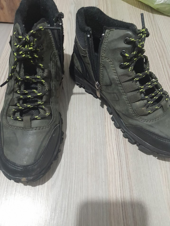 Gri Kamuflaj Desenli Erkek Outdoor Bot - Görsel 4