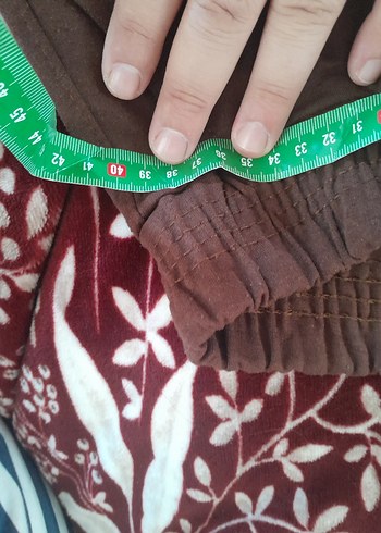 Kadın Kahverengi Rahat Kesim Kumaş Pantolon - Görsel 3