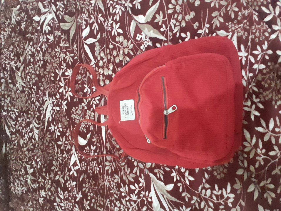 Nakışlı Kırmızı Bohem Kadın Sırt Çantası ikisinin fiyatı - Görsel 5