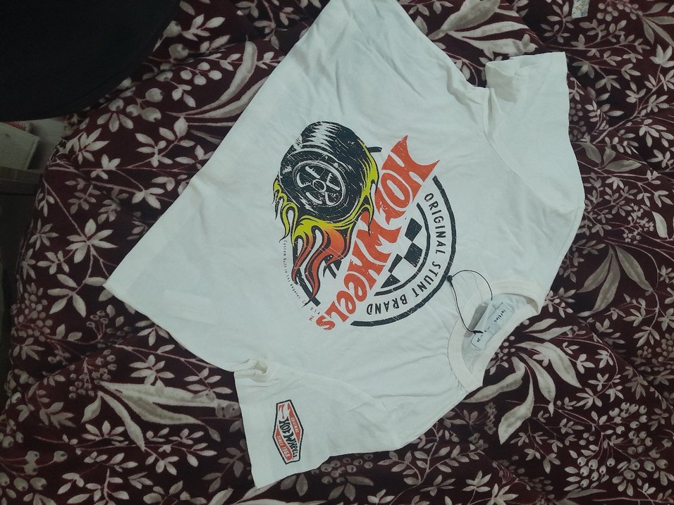 Baskılı Beyaz krop - Görsel 2