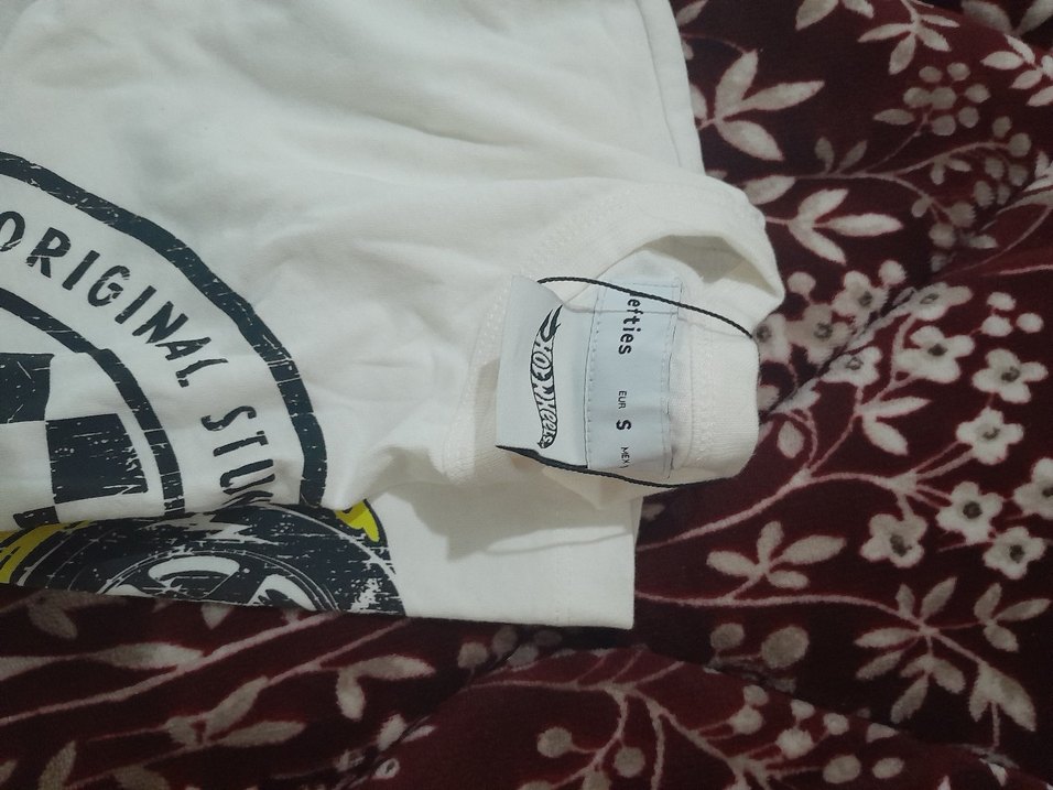 Baskılı Beyaz krop - Görsel 5