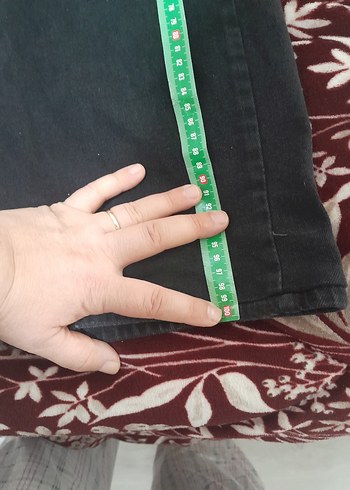 Kadın Siyah kot pantolon - Görsel 7