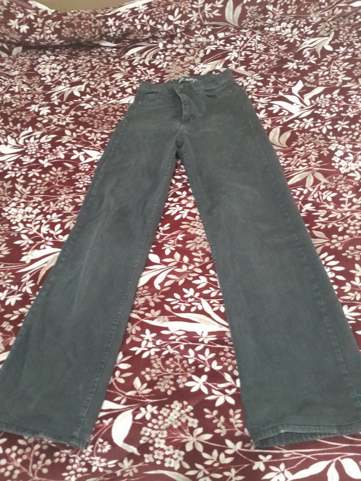 Kadın Siyah kot pantolon - Görsel 3