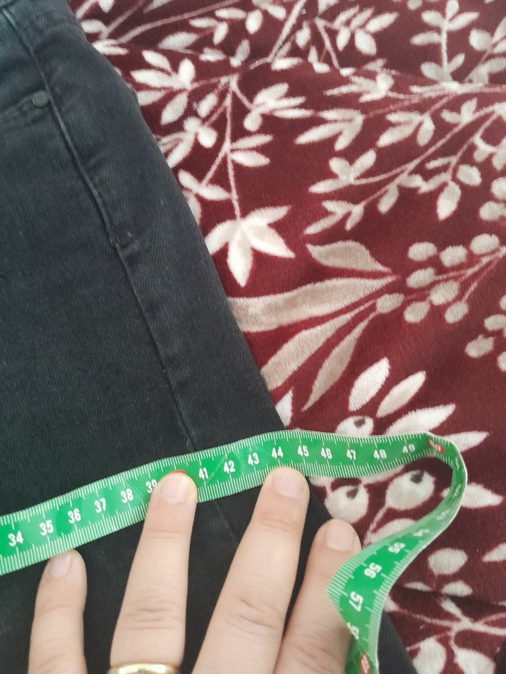 Kadın Siyah kot pantolon - Görsel 4