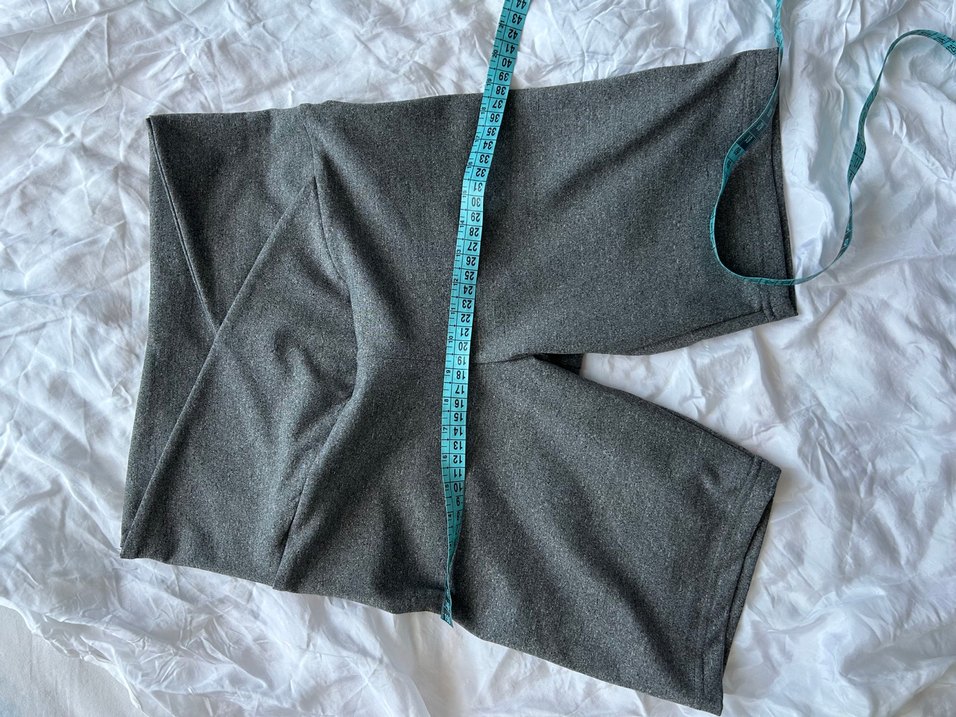 Gri Elastik Belli Midi tayt - Görsel 3