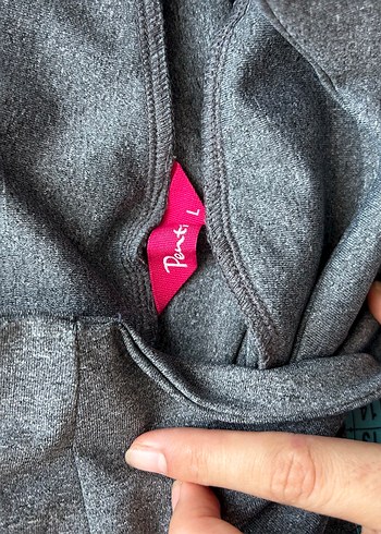 Gri Elastik Belli Midi Hamile Şortu - Görsel 4