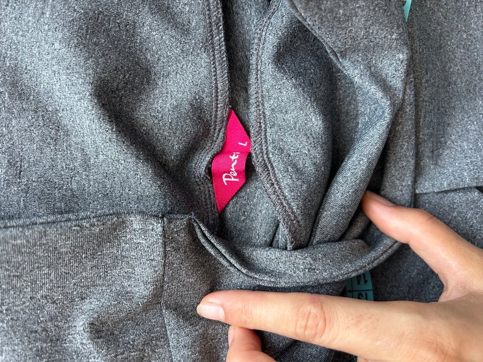 Gri Elastik Belli Midi Hamile Şortu - Görsel 4