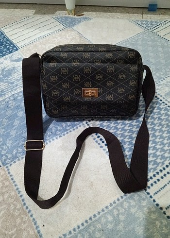 Kahverengi Yılan Desenli çanta - Görsel 4