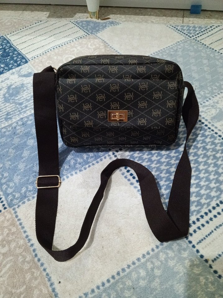 Kahverengi Yılan Desenli çanta - Görsel 4