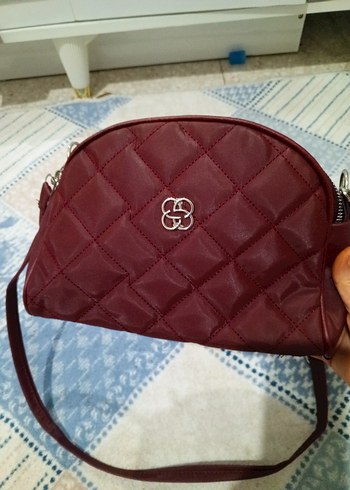 Bordo Deri Kadın  el Çantası - Görsel 3