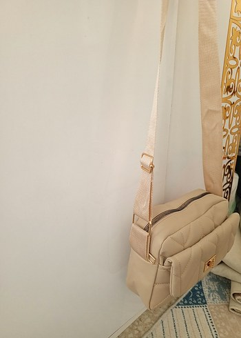 Bej Kadın Bel Detaylı Çanta - Görsel 2