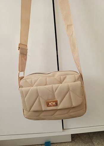 Bej Kadın Bel Detaylı Çanta - Görsel 3