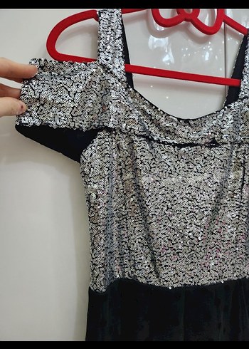 12-13 Yaş Beden siyah Renk çocuk Siyah Puantiyeli Vintage Abiye Elbise