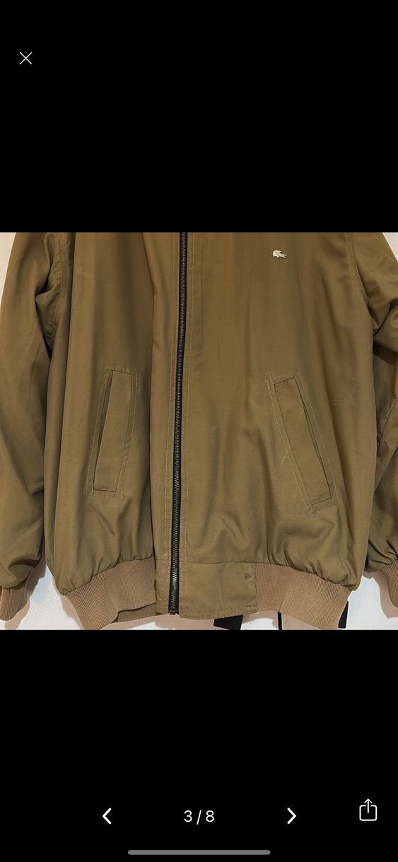 LACOSTE haki Erkek bomber Ceket - Görsel 3