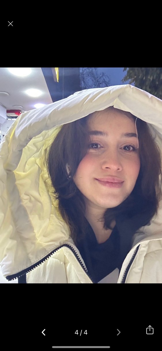 Beyaz Kapüşonlu Şişme Kadın Mont MAVİ JEANS - Görsel 4