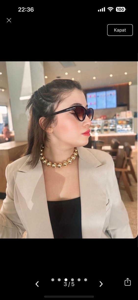 Taş rengi blazer takım - Görsel 3