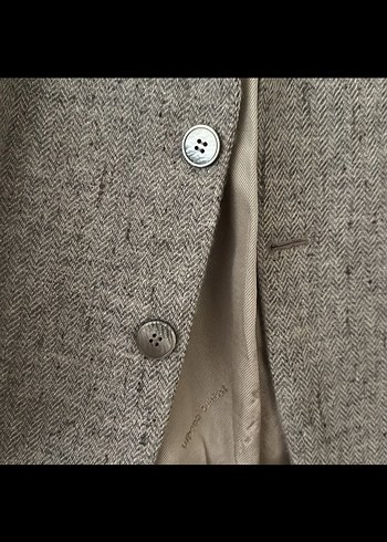 Gri bej kırçıllı Erkek blazer ceket - Görsel 3