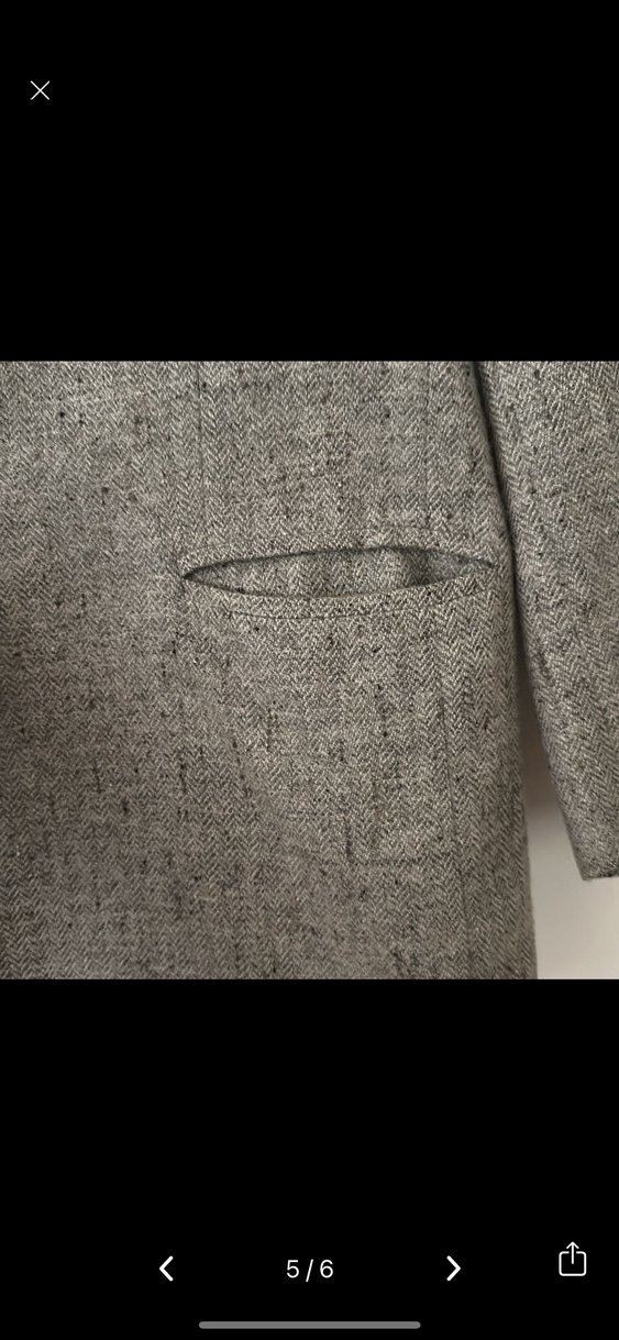 Gri bej kırçıllı Erkek blazer ceket - Görsel 5