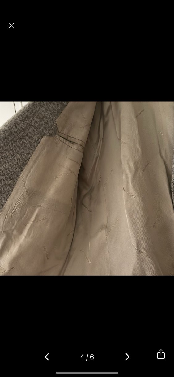 Gri bej kırçıllı Erkek blazer ceket - Görsel 4