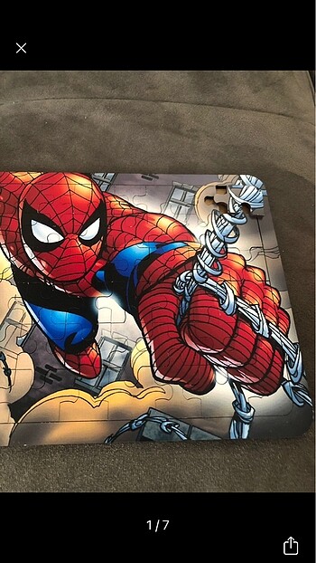 Spiderman ahşap lazer kesim puzzle