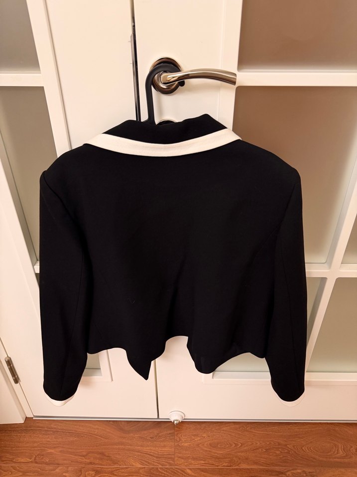 ADL Düğmeli Siyah Mini Blazer - Görsel 2